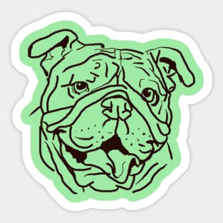 The Bulldog Love of My Life Sticker